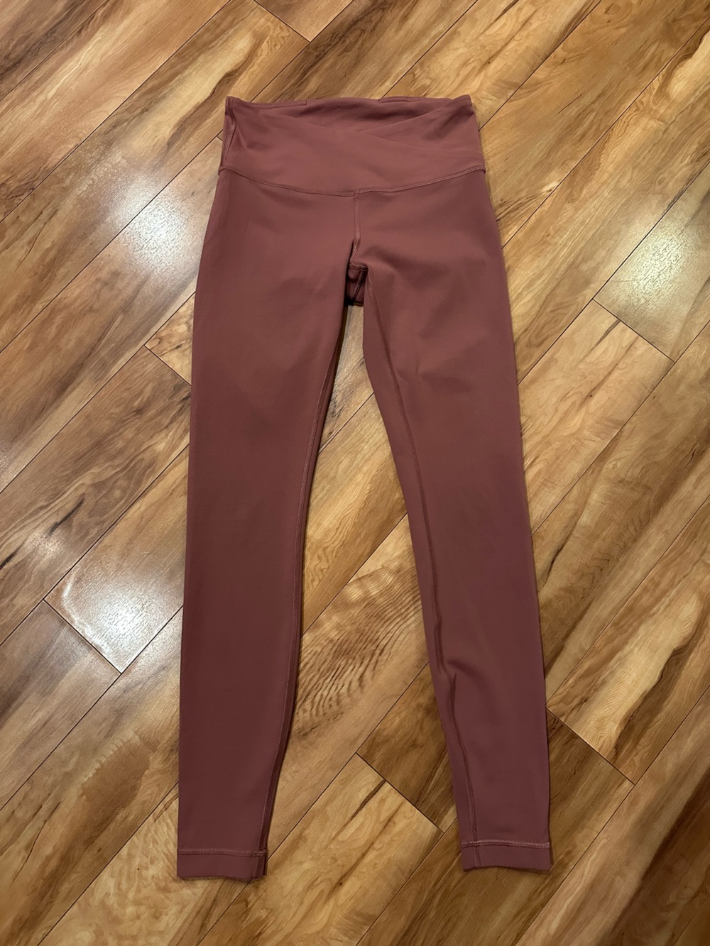 Lululemon Wunder Under Cross Front Leggings Dusty Rose Size 6